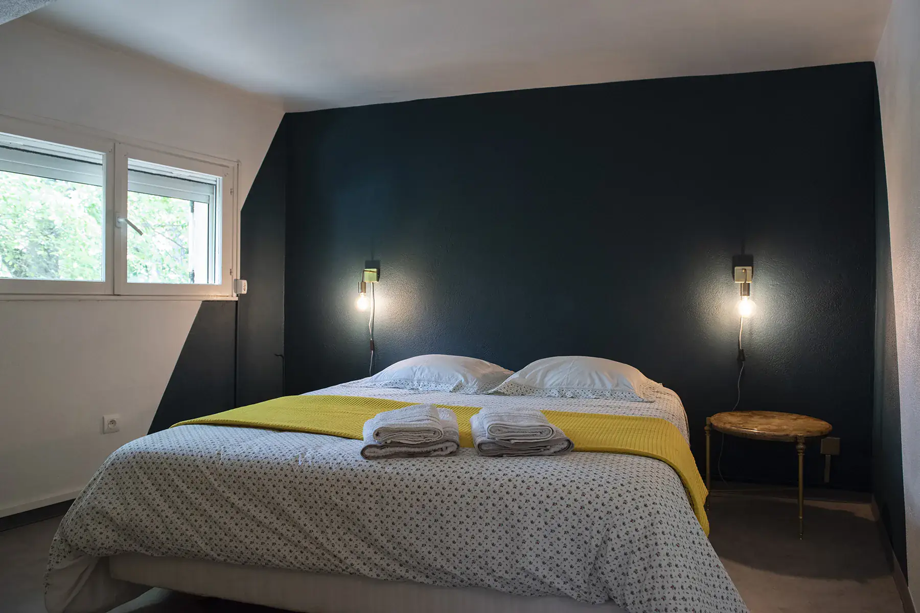 Chambre Verte, premier étage (vue 1), Villa Plaisance, Bédarrides