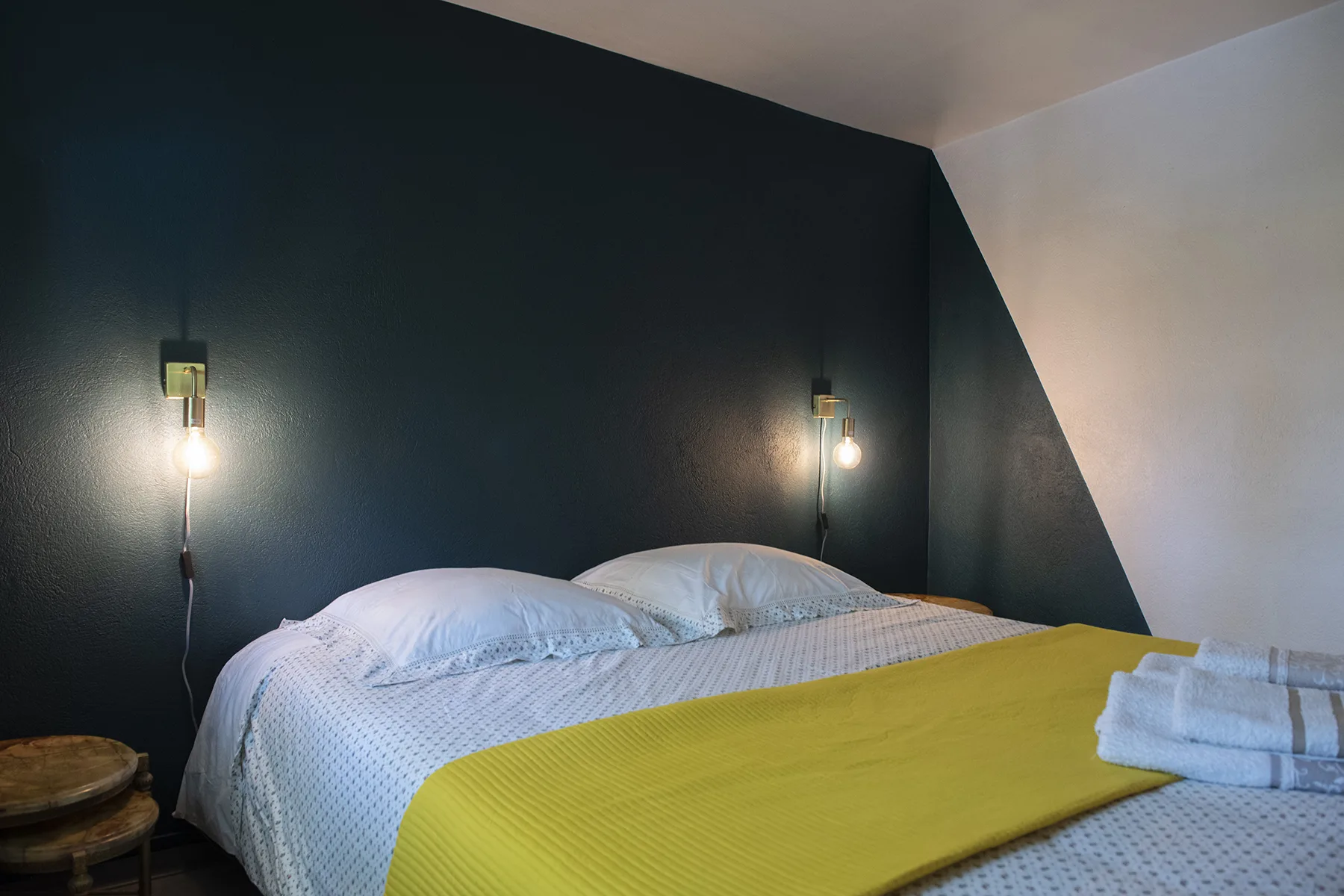 Chambre Verte, premier étage (vue 2), Villa Plaisance, Bédarrides